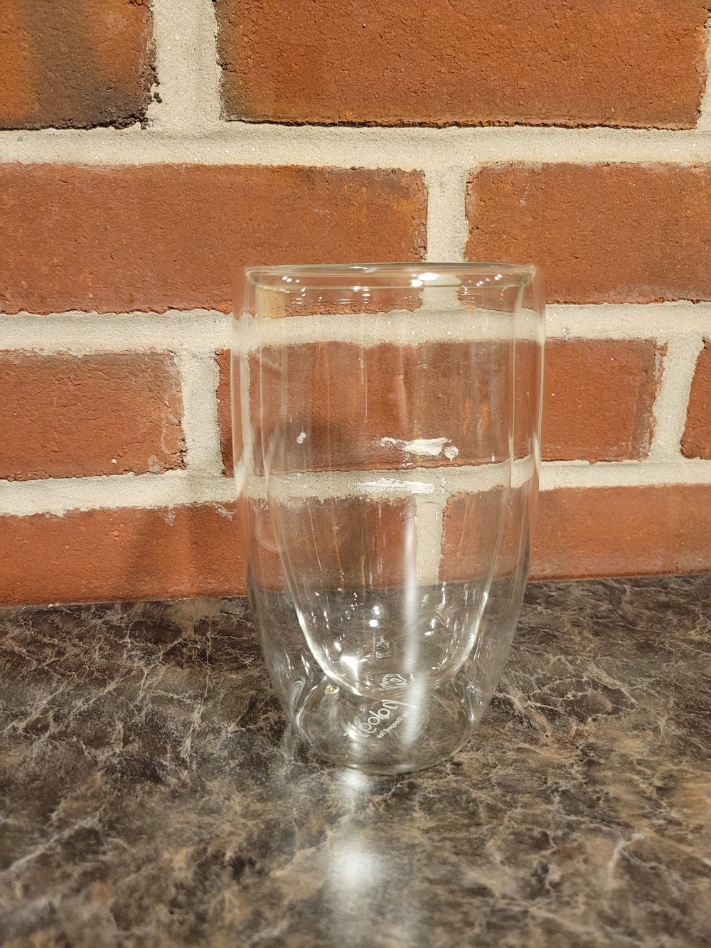 Double Bubble Clear Glass Tumbler